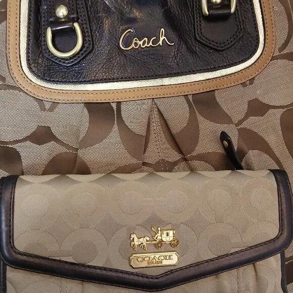 Vintage Coach Satchel & Wallet🤎